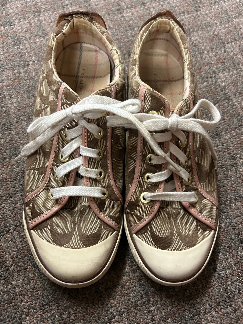 Coach Signature Canvas Barrett Lace Up Low Top Sneaker